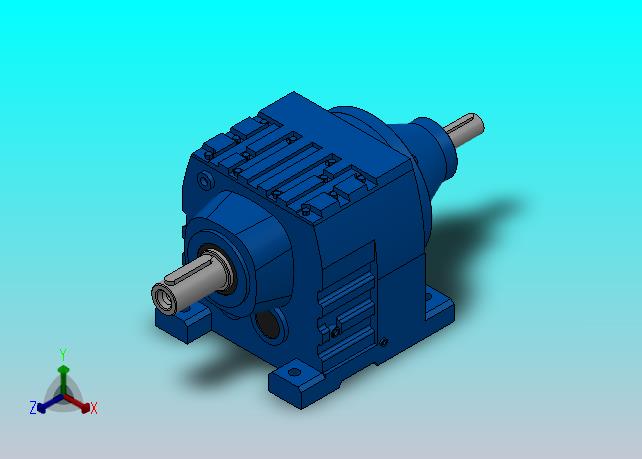 RS27底脚轴伸式安装斜齿轮减速机RS27-22.32-M5