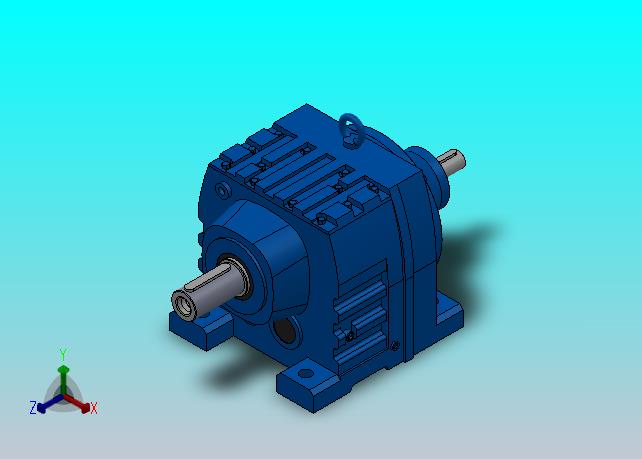 RS77底脚轴伸式安装斜齿轮减速机RS77-5.21-M1