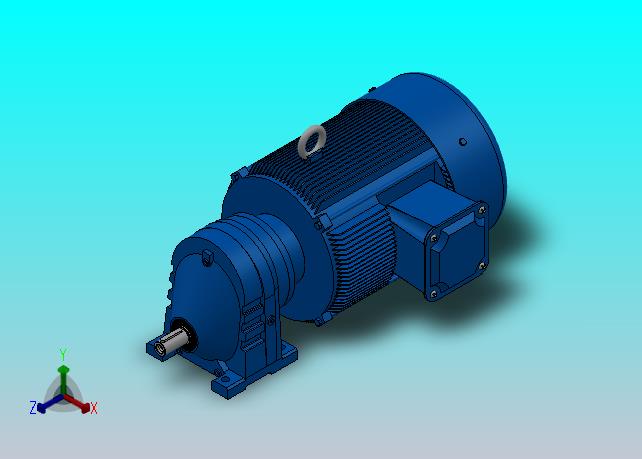 RX67底脚轴伸式安装斜齿轮减速机RX67-Y5.5-4P-132S-M1-0°