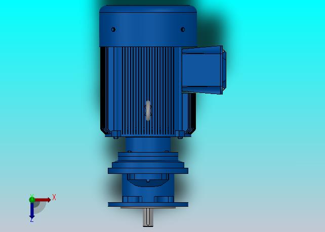 RXF37法兰轴伸式安装斜齿轮减速机RX37-Y1.1-4P-90S-M1-0°-Φ160