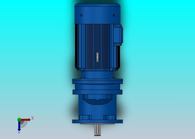 RXF57法兰轴伸式安装斜齿轮减速机RX57-Y0.25-4P-71-M1-0°-Φ160