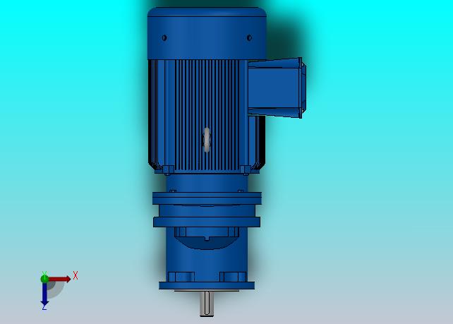 RXF57法兰轴伸式安装斜齿轮减速机RX57-Y0.55-4P-80-M1-0°-Φ140