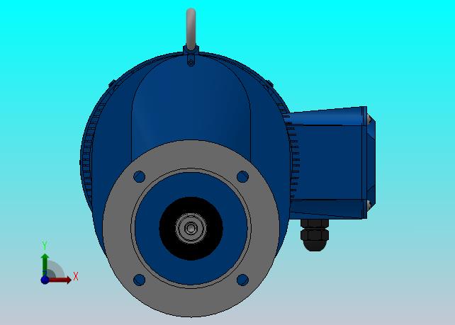 RXF57法兰轴伸式安装斜齿轮减速机RX57-Y0.75-4P-80-M1-0°-Φ140