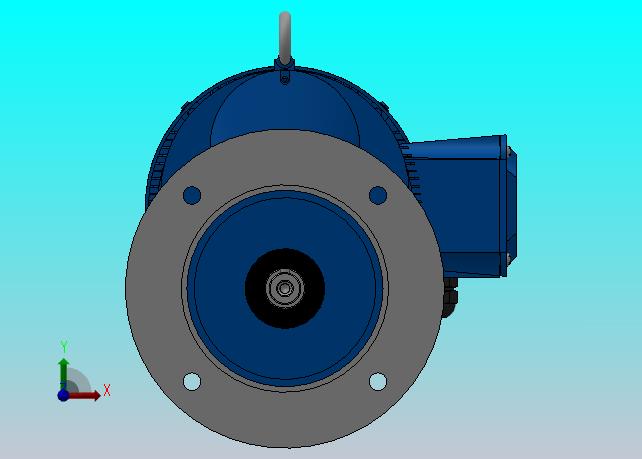 RXF57法兰轴伸式安装斜齿轮减速机RX57-Y0.75-4P-80-M1-0°-Φ200