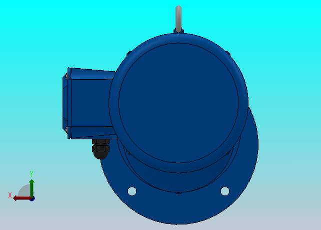 RXF57法兰轴伸式安装斜齿轮减速机RX57-Y0.75-4P-80-M1-0°-Φ200