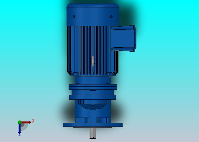 RXF57法兰轴伸式安装斜齿轮减速机RX57-Y0.75-4P-80-M1-0°-Φ200