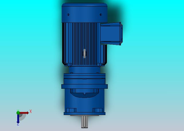 RXF67法兰轴伸式安装斜齿轮减速机RX67-Y0.55-4P-80-M1-0°-Φ160