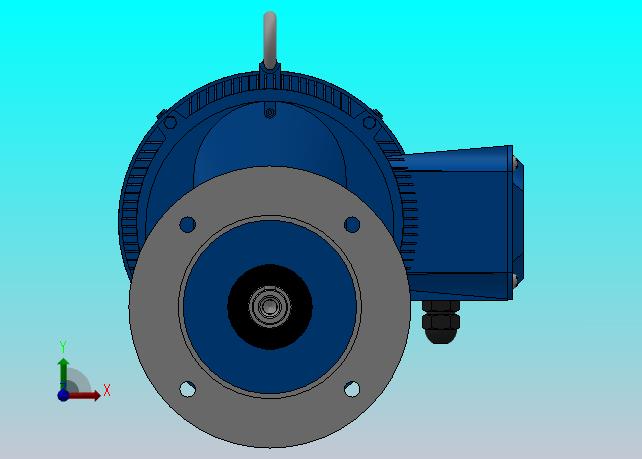 RXF67法兰轴伸式安装斜齿轮减速机RX67-Y2.2-4P-100-M1-0°-Φ200