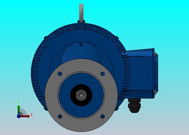 RXF67法兰轴伸式安装斜齿轮减速机RX67-Y7.5-4P-132M-M1-0°-Φ200
