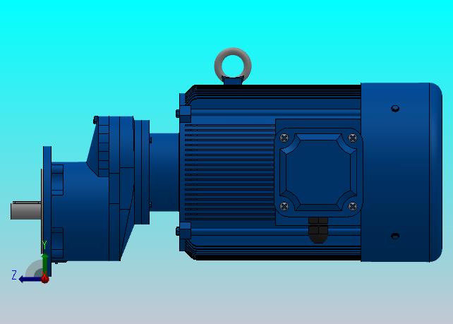 RXF67法兰轴伸式安装斜齿轮减速机RX67-Y7.5-4P-132M-M1-0°-Φ200