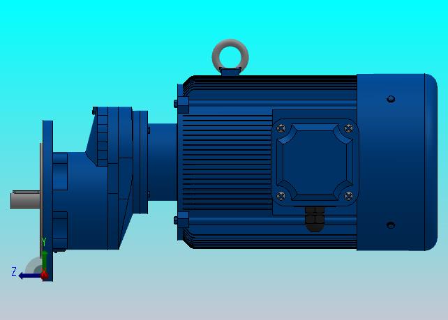 RXF67法兰轴伸式安装斜齿轮减速机RX67-Y7.5-4P-132M-M1-0°-Φ250