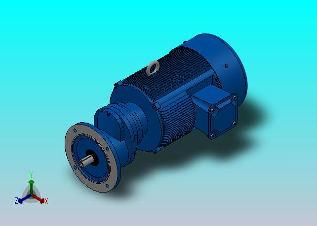RXF67法兰轴伸式安装斜齿轮减速机RX67-Y7.5-4P-132M-M1-0°-Φ250