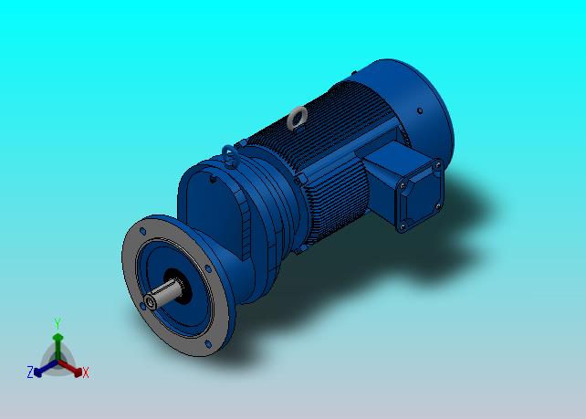 RXF77法兰轴伸式安装斜齿轮减速机RX77-Y3-4P-100-M1-0°-Φ200