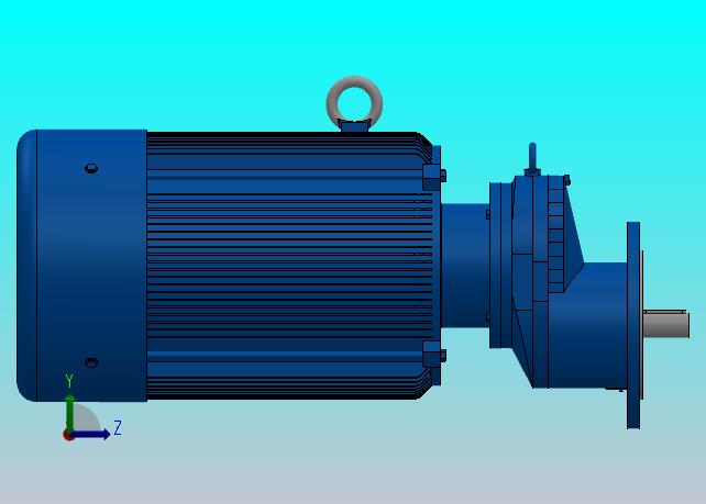 RXF77法兰轴伸式安装斜齿轮减速机RX77-Y11-4P-160M-M1-0°-Φ250