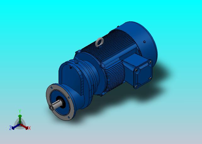 RXF87法兰轴伸式安装斜齿轮减速机RX87-Y11-4P-160M-M1-0°-Φ250