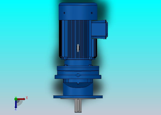 RXF97法兰轴伸式安装斜齿轮减速机RX97-Y7.5-4P-132M-M1-0°-Φ350