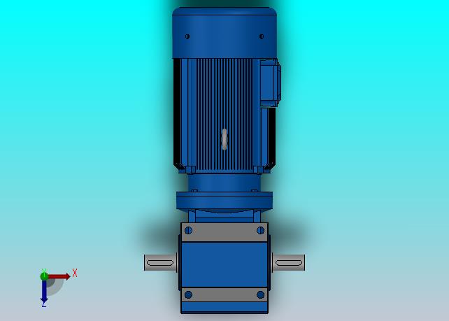 S37底脚轴伸式安装斜齿-蜗轮蜗杆减速机S37-Y0.18-4P-10.27-M1-0°-A+B