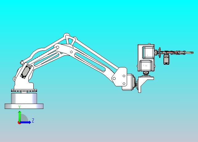机械臂简易结构3D图纸 STEP格式