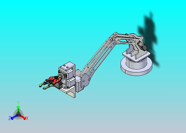 机械臂简易结构3D图纸 STEP格式