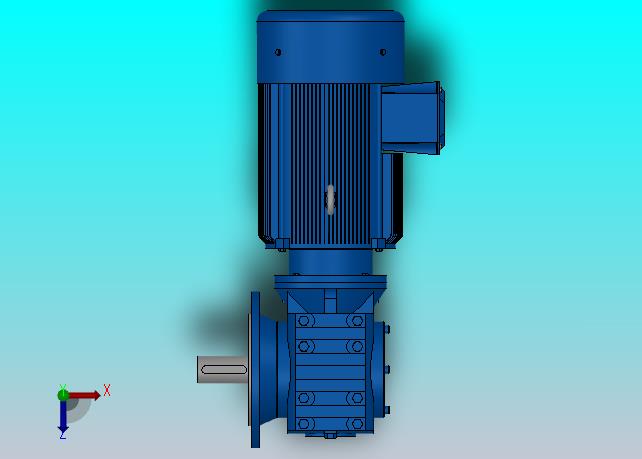 SF87法兰轴伸式安装斜齿-蜗轮蜗杆减速机SF87-YV15-4P-16.39-M1-0°-B