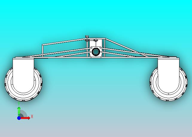 摇臂式悬挂火星探测器车3D图纸 STEP格式