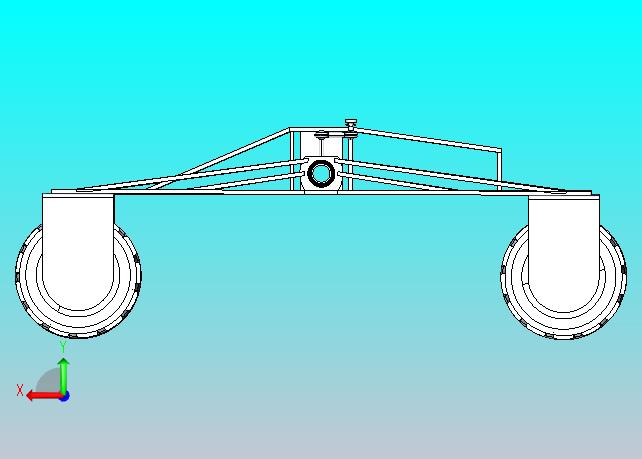 摇臂式悬挂火星探测器车3D图纸 STEP格式