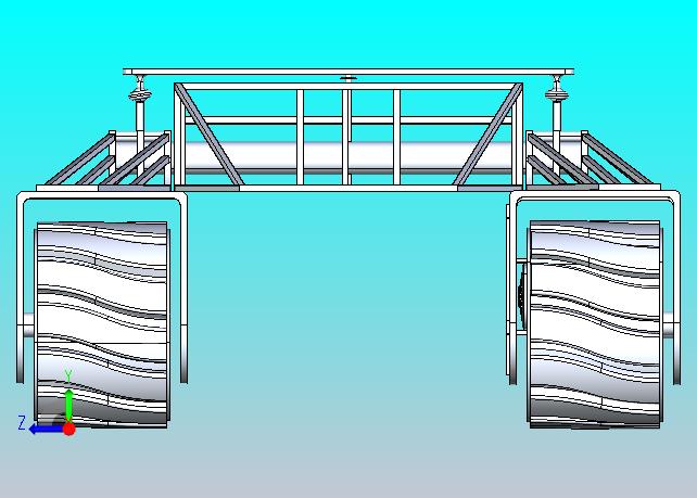 摇臂式悬挂火星探测器车3D图纸 STEP格式