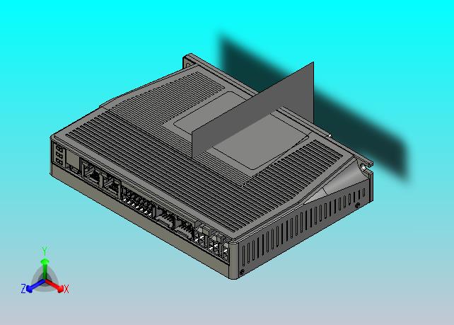 数字步进电机与驱动器2DM3-EC522 3D图