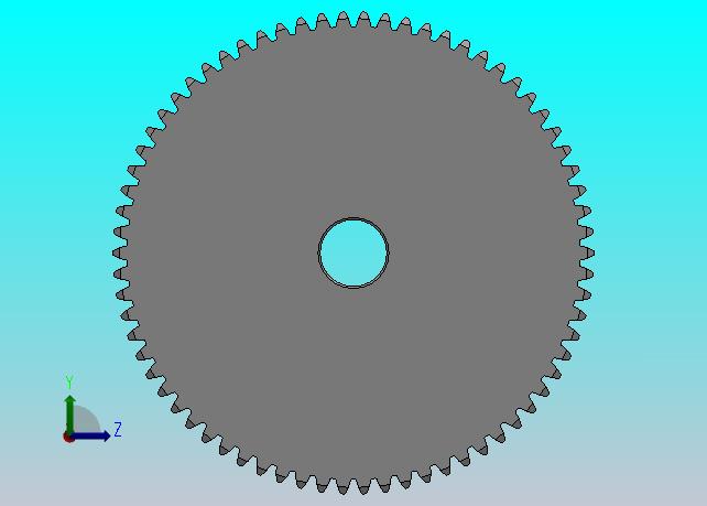 标准型模数0.5直齿轮压力角20°_GSAHC-0.5-70-2-dc5-A