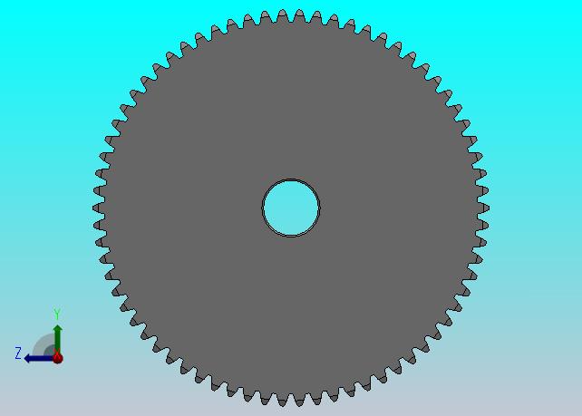 标准型模数0.5直齿轮压力角20°_GSAHC-0.5-70-2-dc5-A
