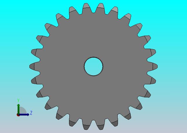 标准型模数1.5直齿轮压力角20°_GSDHC-1.5-26-15-dc6-A