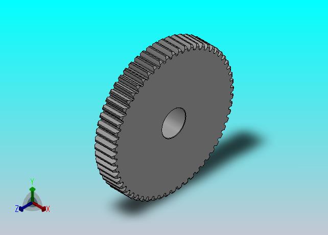 标准型模数2.5直齿轮压力角20°_GSFHC-2.5-60-25-dc30-A