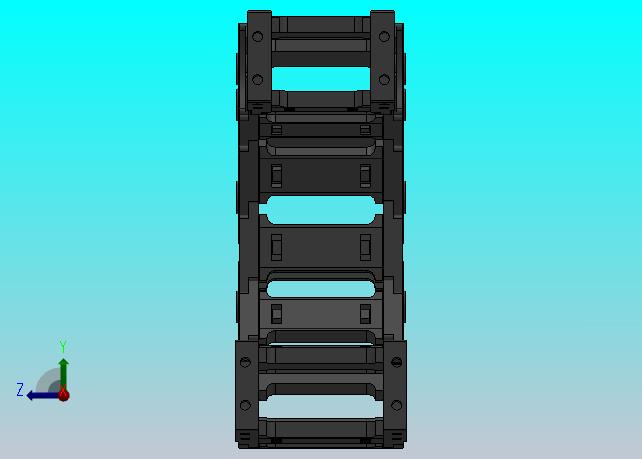 内高35弯曲半径100两侧打开型DA桥式拖链DMD35BDA-35-75-100R-30