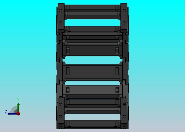 内高35弯曲半径100两侧打开型DA桥式拖链DMD35BDA-35-125-100R-30