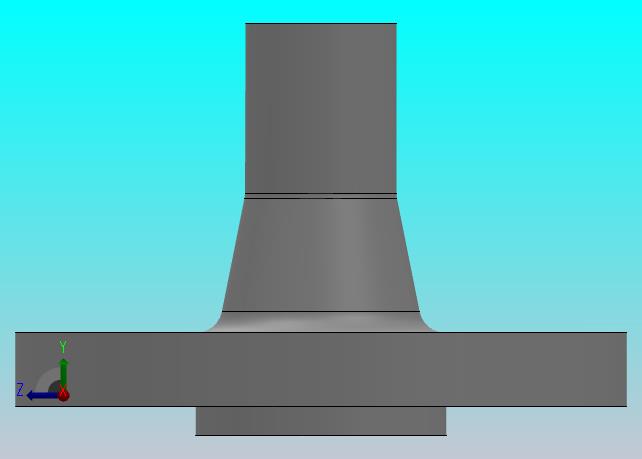 凸面整体钢制管法兰_法兰 DN15-PN10 M 1