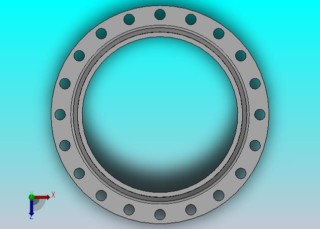 凸面整体钢制管法兰_法兰 DN600-PN16 M 2