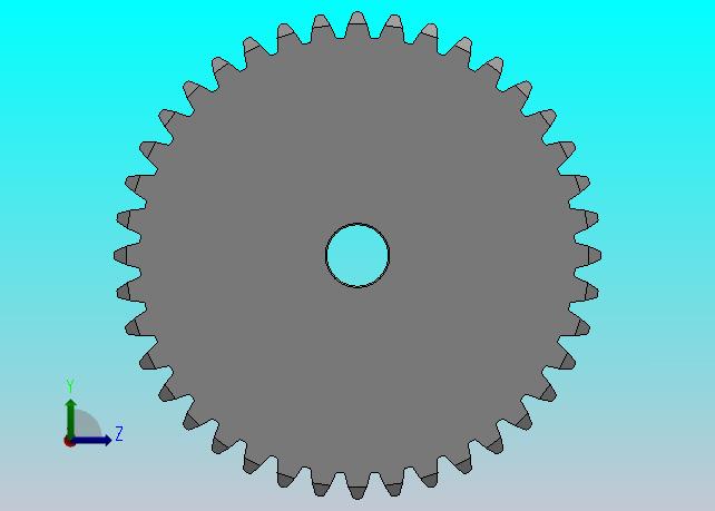 凸缘型模数1.5直齿轮压力角20°_GSDDC-1.5-40-15-dc8-A