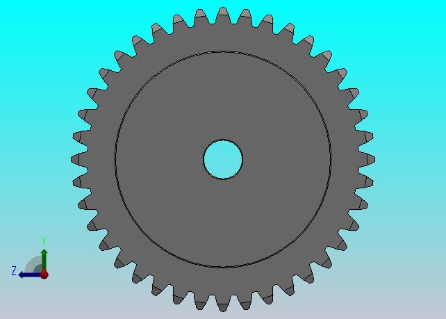 凸缘型模数1.5直齿轮压力角20°_GSDDC-1.5-40-15-dc8-A