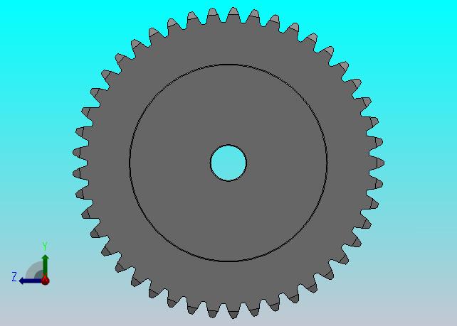 凸缘型模数1.5直齿轮压力角20°_GSDDC-1.5-45-15-dc8-A
