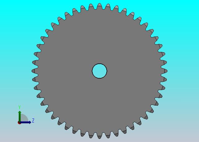 凸缘型模数1.5直齿轮压力角20°_GSDDC-1.5-48-15-dc8-A