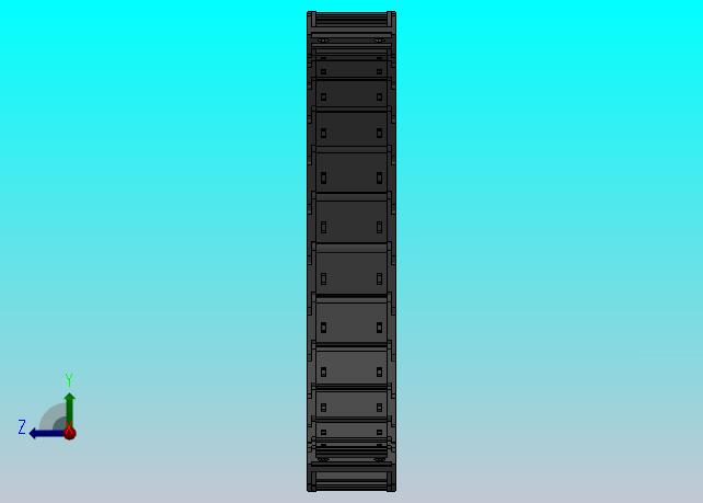 弯曲半径175内高25两侧打开型DB封闭式拖链_DMD25CDBA-25-57-175R-30