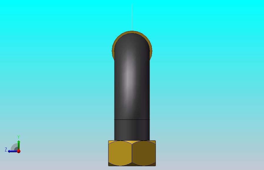 锥密封双90°棉线编织胶管总成A型_38A-1000