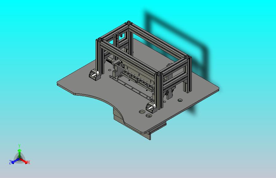 工装操作台3D模型
