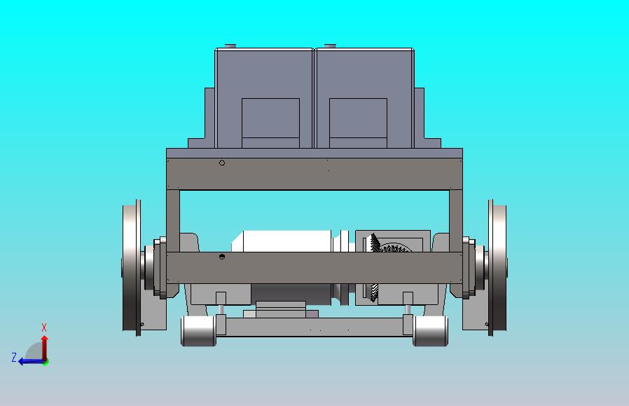 探伤小车sw+cad+运动仿真视频