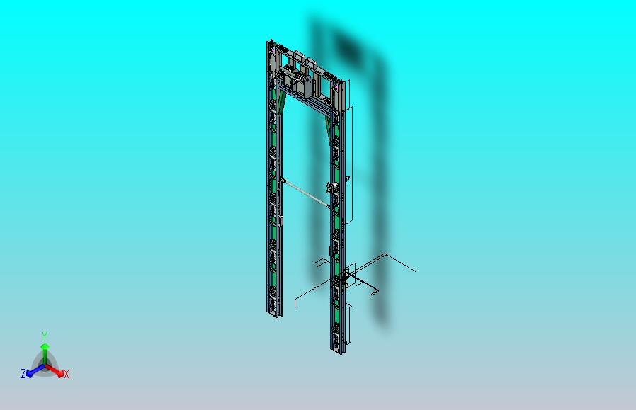 叉车卸货设备3D图纸 STP格式