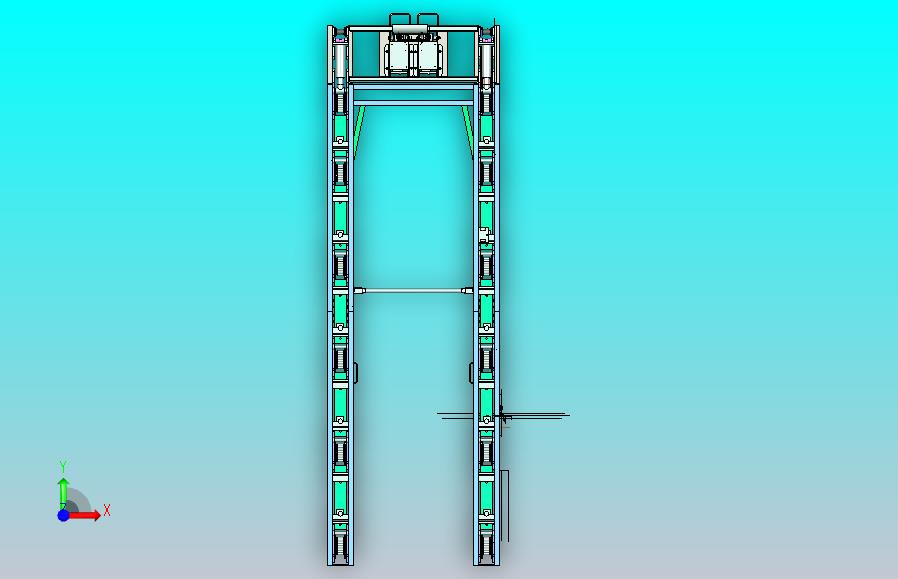叉车卸货设备3D图纸 STP格式