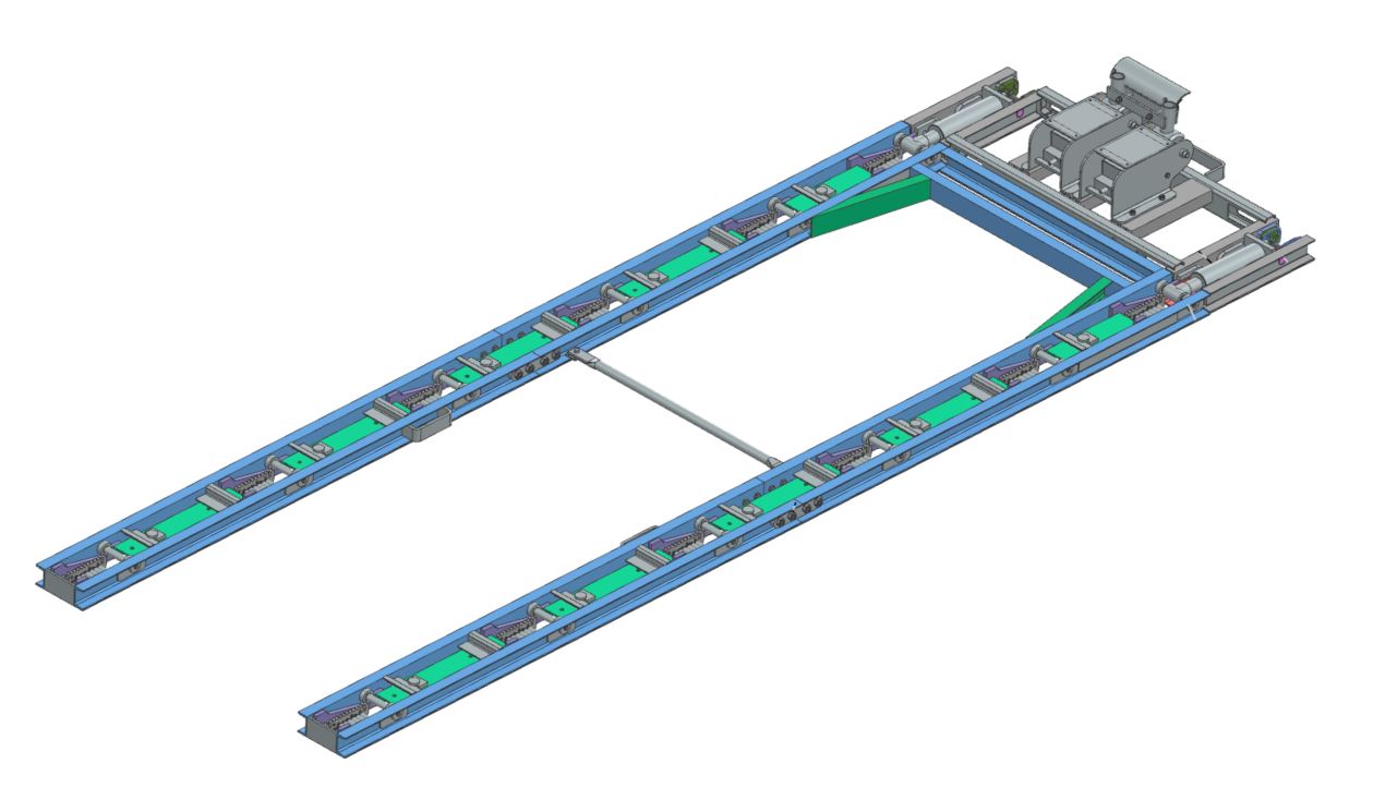 叉车卸货设备3D图纸 STP格式