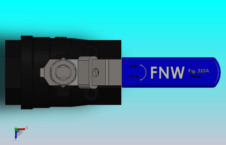 FNW-FNW221AH二片式内螺纹球阀