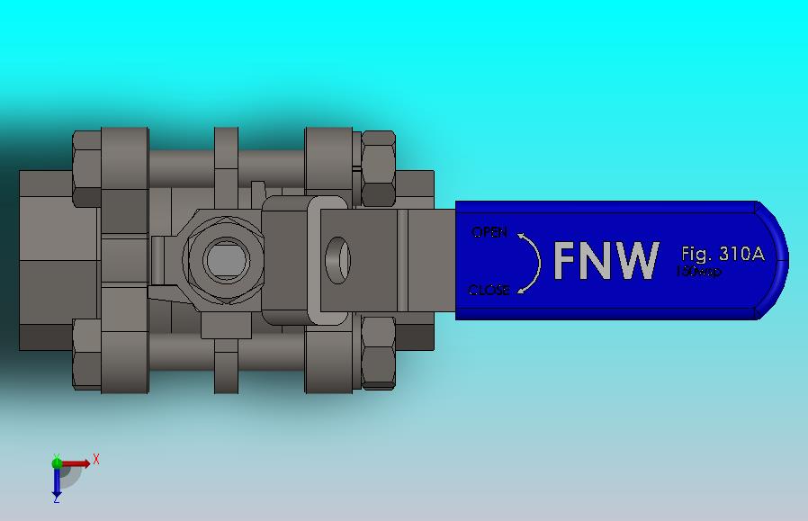 FNW-FNW310AD三片式内螺纹球阀