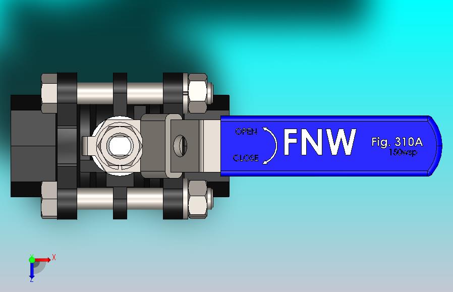 FNW-FNW311ASWF三片式内螺纹球阀